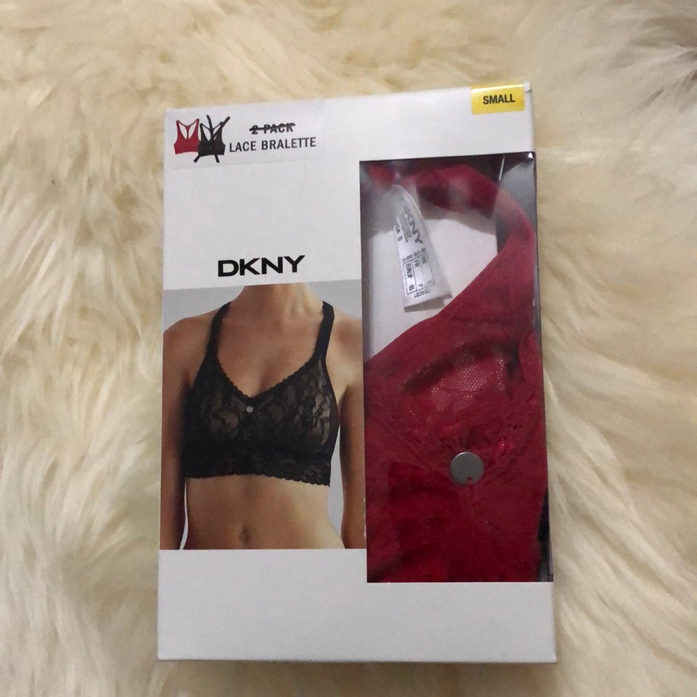 DKNY lace bralette (red)